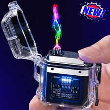 Electric Lighter Waterproof Windproof Double Arc Plasma Lighter USB Rechargeable picture