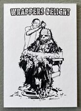 Banksy Tribute Chewbacca 1/1 Sketch Card Topps Star Wars Artist Acolyte Kelnacca picture
