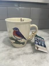 CJ Wildlife Eastern Bluebird Berries Nature Coffee Cup Mug 4” picture