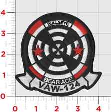VAW-124 BEAR ACES SQUADRON HOOK & LOOP EMBROIDERED PATCH picture