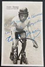 Mint RPPC Postcard Robert Grassin Cyclist Champion Du Monde 1925 Autographed picture