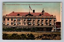 Spokane WA-Washington Spokane Electric Terminal Depot, Antique, Vintage Postcard picture