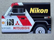 WOW 1985 Mitsubishi Pajero Montero Paris Dakar RALLY Off Road Racing Style Sign picture