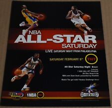 2002 Print Ad Kobe Bryant AI NBA All Star Saturday TNT Philadelphia PA TBS Art picture