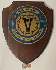 Vintage Wooden Navy Plaque, Mine Squadron, Where the Fleet Goes We've Been, Mine picture