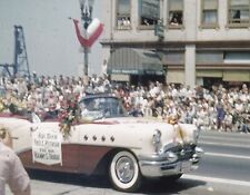 President Truman in Rose Festival Parade Portland Oregon Postcard Circa 1954 picture