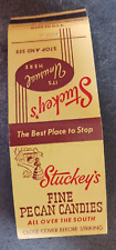 vtg MATCHBOOK MATCHCOVER Stuckey's Fine Pecan Candies stores truck stops picture