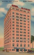 Postcard FL Miami Florida Hotel Alcazar Unposted 1949 Linen Vintage PC f9386 picture