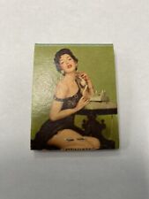 Vintage Siemers Auto Glass Evansville Indiana Lingerie Model Matchbook picture