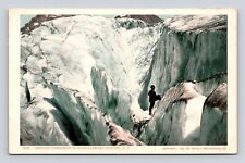 Antique Old Postcard RPPC Real Photo Crevasse ILLECILLEWAET GLACIER BC 1902 picture