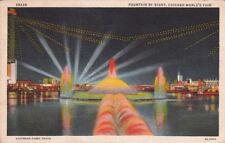  Postcard Fountain by Night Chicago World's Fair IL  picture