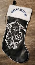 Sons Of Anarchy Christmas Stocking Pleather & Plush Kurt Adler  picture