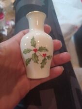 Lenox Special HOLLY BERRIES China Holiday Christmas BUD VASE 3.5