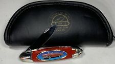 Franklin Mint Collectors Folding Pocket Knife 1957 Chevrolet Belair w/ Case picture