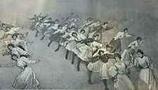 1897 Dance Dancing as a Fine Art illustrated picture