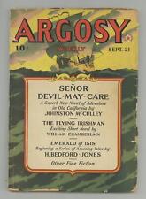 Argosy Part 4: Argosy Weekly Sep 21 1940 Vol. 302 #2 GD 2.0 Low Grade picture