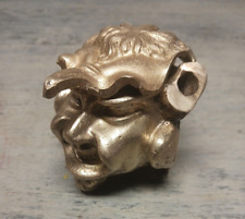Antique 1880's Brass Inkwell Grotesque Devil Imp / Cone Incense Burnner picture