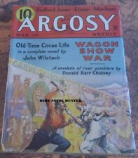 VG ARGOSY WEEKLY MARCH 30 1935 KILLER CLOWN COVER FRANK A MUNSEY MAGAZINE PULP picture