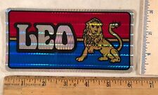 Vintage 1970s Leo The Lion Astrology Horoscope Decal Bumper Sticker Prism picture