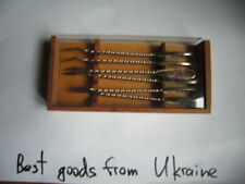 TEA desert forks Vintage set USSR CCCP soviet dishware picture