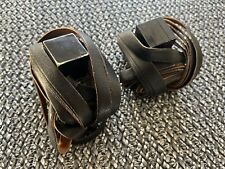 TEFILLIN Set Vintage Good Condition Leather Pair of Phylacteries with velvet bag picture