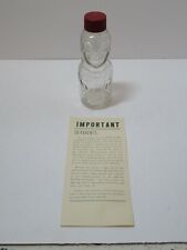 1950's Brockway Bo-Bo the Clown 3 oz. glass Medicine Bottle w/ Bakelite Cap new picture
