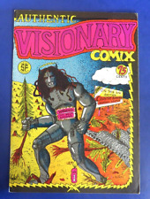 AUTHENTIC VISIONARY COMIX #1 UNDERGROUND COMIC BOOK ~ 1976 ~ VF/NM picture