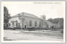 Postcard Illinois Glencoe Judaica Synagogue North Shore Congregation Israel picture