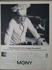 1963 Mony Mutual life insurance Eau Claire WI restaurant owner Baker's cap ad picture