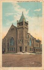 First Baptist Church Houston Texas TX 1922 Postcard picture
