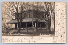 K2/ Butler Indiana RPPC Postcard c1910 Main Street Home Residence 328 picture