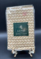 2 Ralph Lauren Home Desert Plains Wicker Sand Standard Pillowcases RARE NOS 2 pk picture