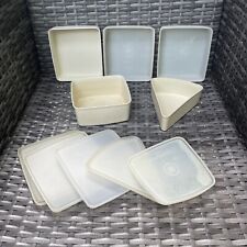 Lot of 5 Vintage Tupperware Square Sandwich Keepers Pie 670 269 311 picture