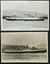RPPC Postcards Canadian Passenger Steamers PRINCESS KATHLEEN and PRINCESS JOAN picture
