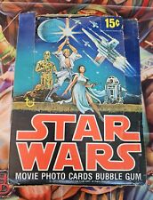 Vintage 1977 Topps Star Wars Series 1 (Blue) Empty Display Box  picture