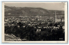 1928 Linz Donau (Danube River) Austria Vintage Posted RPPC Photo Postcard picture