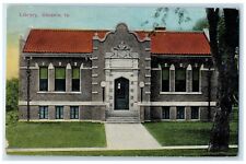 c1910's Front View Of Library Building Osceola Iowa IA Unposted Antique Postcard picture