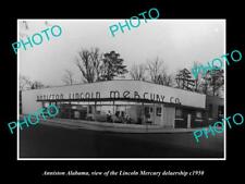 OLD POSTCARD SIZE PHOTO OF ANNISTON ALABAMA LINCOLN MERCURY CAR DEALER c1920 picture