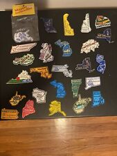 VTG Lot Of 26 Rubber State Magnets Collection picture