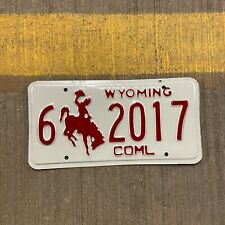 1988 Wyoming TRUCK License Plate Vintage Auto Garage Carbon Birth Year 6 2017 picture