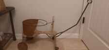 Vintage/Antique Wood and Metal Child/Toddler Ride-On Buggy/Wagon, Works picture