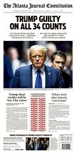 DONALD TRUMP Guilty  Atlanta Journal Constitution Newspaper Friday May 31, 2024 picture