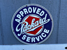 Reproduction  Authorized Packard Service Porcelain Enameled Metal Sign 1990s? picture