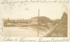 Postcard RPPC New York Beaver Falls Mill Logging Lumber 23-1857 picture