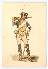 Postcard 4x6 Dragoon Private 1778 Dragooner Regiment Prinz Ludwg Ernst CA Risley picture