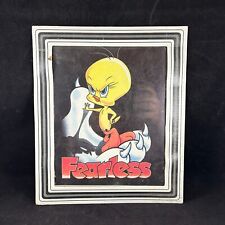 LOONEY TUNES SYLVESTER TWEETY FEARLESS AIRBRUSH STYLE 8.5x11 VTG CARNIVAL PRIZE picture