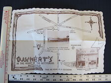 1949 Gettysburg PA Bankert's Ice Cream & Restaurant Souvenir Paper Placemat picture
