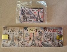 Paris Souvenirs: Set of 6 Paris Coasters & 1 Paris Coin Purse - NEW in Package picture