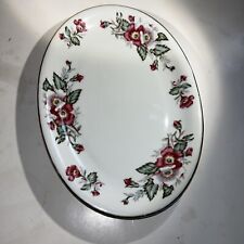 Vintage/Antique Kira China Japan Platter Pink & Gray Gold Trim replacement picture