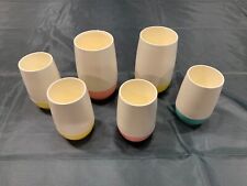 Vintage VACRON Bopp Decker Vacuum Tumbler Insulated Cups Yellow (Set Of 6) picture